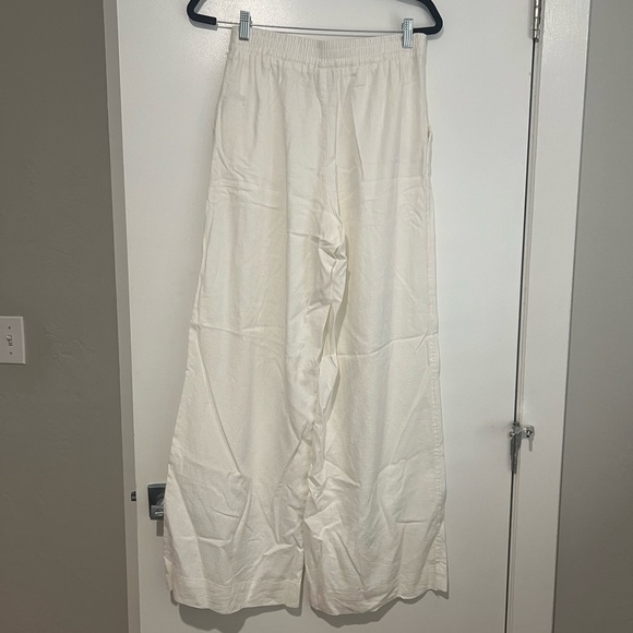 a new day Off-White Wise Leg Linen Blend Pants - NWOT - Picture 4 of 7